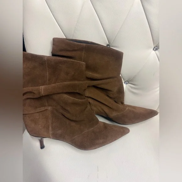 🔥🔥Zara kitten Brown Suede Ankle Boots - Picture 10 of 10